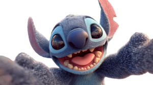 Cartoon Stitch Selfie Vinyl Car Decal Sticker – Waterproof & UV-Resistant 2.72"