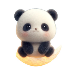 Moon Panda Vinyl Car Decal Sticker – Waterproof & UV-Resistant 3.4133333333333336"