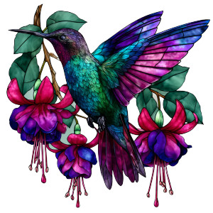 Colorful Hummingbird Fuchsia Vinyl Car Decal Sticker – Waterproof & UV-Resistant 3.4133333333333336" Colorful Hummingbird Fuchsia Vinyl Car Decal Sticker – Waterproof & UV-Resistant 3.4133333333333336"