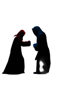 Sith Vs Jedi Duel Vinyl Car Decal Sticker – Waterproof & UV-Resistant 4.4