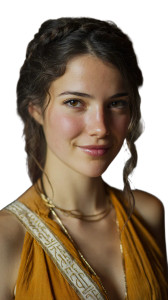 Ancient Roman Woman V5 Vinyl Car Decal Sticker – Waterproof & UV-Resistant 4.8533333333333335"