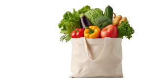 White Tote Bag V5 Vinyl Car Decal Sticker – Waterproof & UV-Resistant 5.4