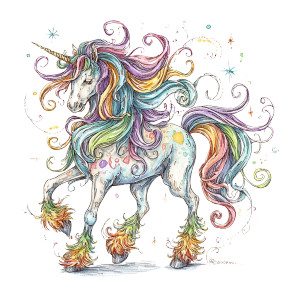 Rainbow Unicorn Illustration Vinyl Car Decal Sticker – Waterproof & UV-Resistant 3.4133333333333336" Rainbow Unicorn Illustration Vinyl Car Decal Sticker – Waterproof & UV-Resistant 3.4133333333333336"