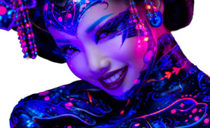 Geisha Ninja V8 Vinyl Car Decal Sticker – Waterproof & UV-Resistant 2.8