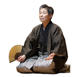Traditional Japanese Storyteller Vinyl Car Decal Sticker – Waterproof & UV-Resistant 3.4133333333333336"