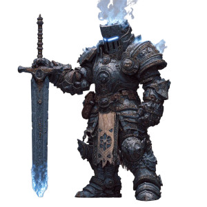 Dwarven Construct Knight Vinyl Car Decal Sticker – Waterproof & UV-Resistant 3.4133333333333336"