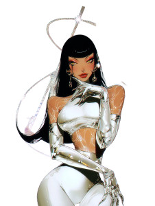 Y2K Anime Girl V2 Vinyl Car Decal Sticker – Waterproof & UV-Resistant 8.213333333333333"