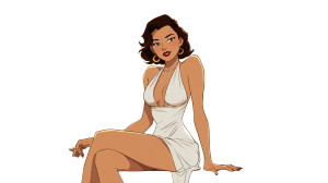 Mysterious Jazz Woman Vinyl Car Decal Sticker – Waterproof & UV-Resistant 2.72"