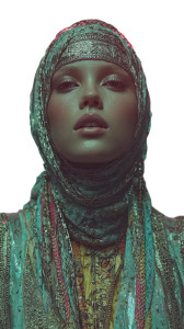 Futuristic Arab Singer Vinyl Car Decal Sticker – Waterproof & UV-Resistant 9.706666666666667"