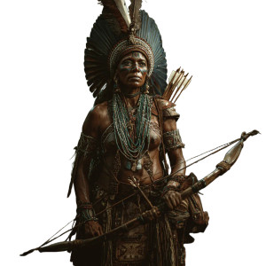 Afro-Indigenous Warrior Vinyl Car Decal Sticker – Waterproof & UV-Resistant 6.826666666666667" Afro-Indigenous Warrior Vinyl Car Decal Sticker – Waterproof & UV-Resistant 6.826666666666667"