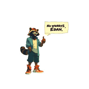 Cheerful Cartoon Raccoon Vinyl Car Decal Sticker – Waterproof & UV-Resistant 3.4133333333333336" Cheerful Cartoon Raccoon Vinyl Car Decal Sticker – Waterproof & UV-Resistant 3.4133333333333336"
