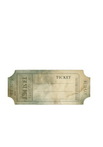 Vintage Ticket Vinyl Car Decal Sticker – Waterproof & UV-Resistant 8.6
