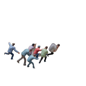 Tiny Fleeing Figures Vinyl Car Decal Sticker – Waterproof & UV-Resistant 3.4133333333333336" Tiny Fleeing Figures Vinyl Car Decal Sticker – Waterproof & UV-Resistant 3.4133333333333336"