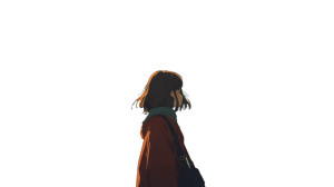 Nostalgic Anime Girl V2 Vinyl Car Decal Sticker – Waterproof & UV-Resistant 2.72"