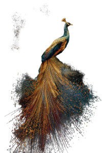 Golden Peacock Vinyl Car Decal Sticker – Waterproof & UV-Resistant 4.4 Golden Peacock Vinyl Car Decal Sticker – Waterproof & UV-Resistant 4.4