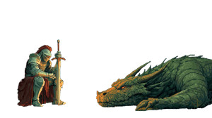 Knight And Dragon V9 Vinyl Car Decal Sticker – Waterproof & UV-Resistant 2.72"