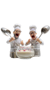 Miniature Chefs Cooking V8 Vinyl Car Decal Sticker – Waterproof & UV-Resistant 9.706666666666667"