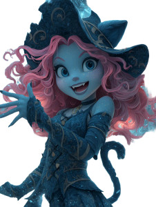 Witchy Ice Summoner Vinyl Car Decal Sticker – Waterproof & UV-Resistant 8.213333333333333"