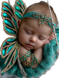 Sleeping Baby Fairy V3 Vinyl Car Decal Sticker – Waterproof & UV-Resistant 4.1066666666666665"