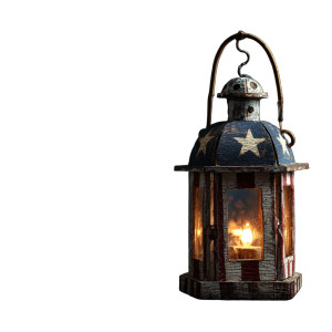 Rustic Lantern Glow Vinyl Car Decal Sticker – Waterproof & UV-Resistant 3.4133333333333336"