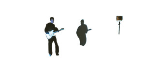 Guitarist Performing Vinyl Car Decal Sticker – Waterproof & UV-Resistant 5.4