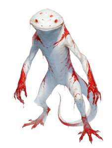 Slimy Salamander Monster Vinyl Car Decal Sticker – Waterproof & UV-Resistant 8.213333333333333"