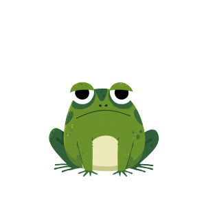 Serious Frog Vinyl Car Decal Sticker – Waterproof & UV-Resistant 6.826666666666667" Serious Frog Vinyl Car Decal Sticker – Waterproof & UV-Resistant 6.826666666666667"
