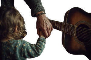 Dad Teaching Guitar Vinyl Car Decal Sticker – Waterproof & UV-Resistant 5.97333333333333