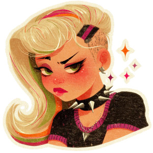 Punk Girl V2 Vinyl Car Decal Sticker – Waterproof & UV-Resistant 3.4133333333333336" Punk Girl V2 Vinyl Car Decal Sticker – Waterproof & UV-Resistant 3.4133333333333336"