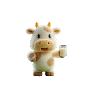 Cartoon Cow V6 Vinyl Car Decal Sticker – Waterproof & UV-Resistant 3.4133333333333336"