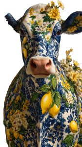 Patterned Cow Vinyl Car Decal Sticker – Waterproof & UV-Resistant 4.8533333333333335"