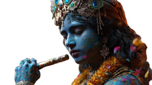 Divine Lord Krishna V13 Vinyl Car Decal Sticker – Waterproof & UV-Resistant 5.4