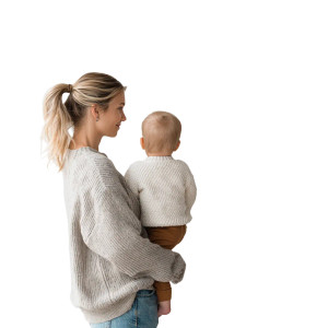 Mum With Baby Vinyl Car Decal Sticker – Waterproof & UV-Resistant 6.826666666666667"