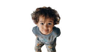 Mischievous Baby Artist Vinyl Car Decal Sticker – Waterproof & UV-Resistant 2.72"