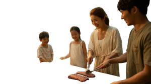Family Barbecue Scene Vinyl Car Decal Sticker – Waterproof & UV-Resistant 5.4