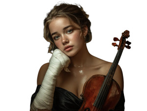 Sad Violinist Vinyl Car Decal Sticker – Waterproof & UV-Resistant 6.1866666666666665" Sad Violinist Vinyl Car Decal Sticker – Waterproof & UV-Resistant 6.1866666666666665"