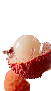 Fresh Lychee Splash Vinyl Car Decal Sticker – Waterproof & UV-Resistant 9.706666666666667"