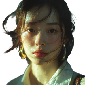 Korean Woman Casual Vinyl Car Decal Sticker – Waterproof & UV-Resistant 6.826666666666667"