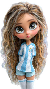 Racing Club Doll Vinyl Car Decal Sticker – Waterproof & UV-Resistant 9.706666666666667"