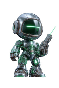 Future Mecha Guardian Vinyl Car Decal Sticker – Waterproof & UV-Resistant 4.4