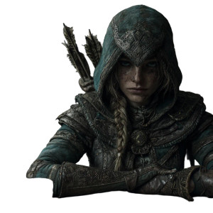 Half-Elf Hunter V3 Vinyl Car Decal Sticker – Waterproof & UV-Resistant 6.826666666666667"