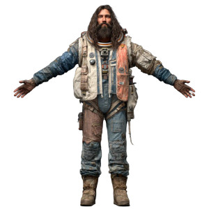 Marooned Astronaut Vinyl Car Decal Sticker – Waterproof & UV-Resistant 3.4133333333333336"