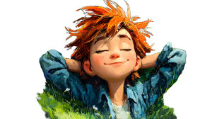 Pixar-Style Girl V16 Vinyl Car Decal Sticker – Waterproof & UV-Resistant 5.4