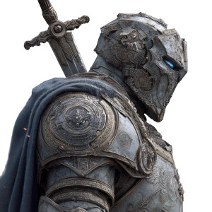 Warforged Paladin V6 Vinyl Car Decal Sticker – Waterproof & UV-Resistant 6.826666666666667"