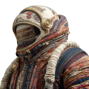 Eco-Astronaut Vinyl Car Decal Sticker – Waterproof & UV-Resistant 3.4133333333333336"