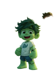 Young Green Hulk Vinyl Car Decal Sticker – Waterproof & UV-Resistant 8.213333333333333"