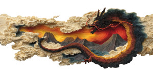 Dragon God V4 Vinyl Car Decal Sticker – Waterproof & UV-Resistant 5.12"