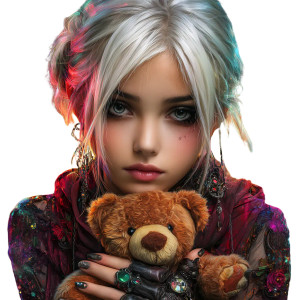 Goth Girl Teddy Vinyl Car Decal Sticker – Waterproof & UV-Resistant 3.4133333333333336" Goth Girl Teddy Vinyl Car Decal Sticker – Waterproof & UV-Resistant 3.4133333333333336"