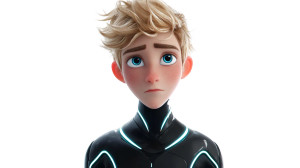 Futuristic Teen Astronaut Vinyl Car Decal Sticker – Waterproof & UV-Resistant 5.4