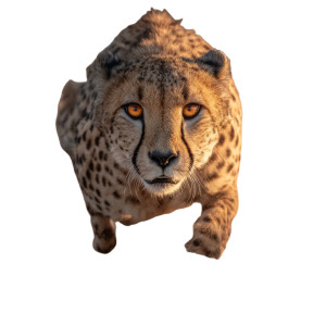 Sprinting Cheetah V8 Vinyl Car Decal Sticker – Waterproof & UV-Resistant 3.4133333333333336"